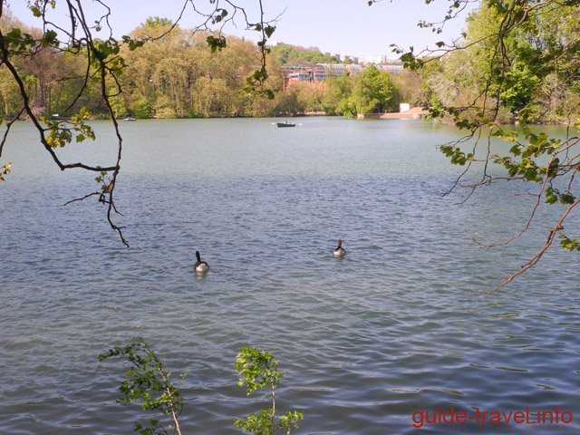 Озеро в парке Тет д'Ор